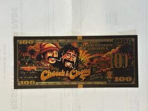Cheech & Chong Up in Smoke Gold Foil $100 Novelty Collectible Note